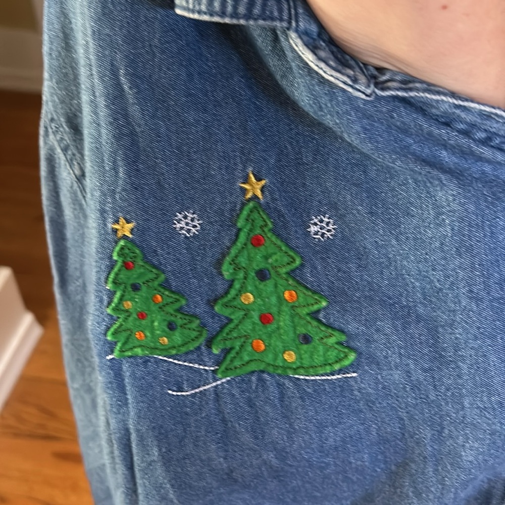 Vintage Basic Editions 3x Denim Winter Button Dow… - image 2